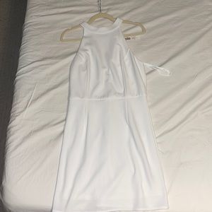 White sleeveless dress